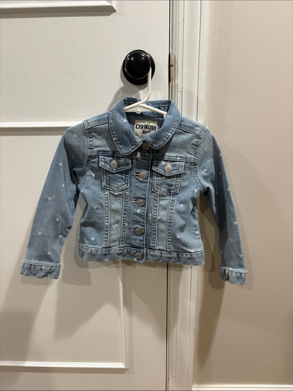 OshKosh B'gosh Light Blue Denim Jacket with Peter Pan Collar